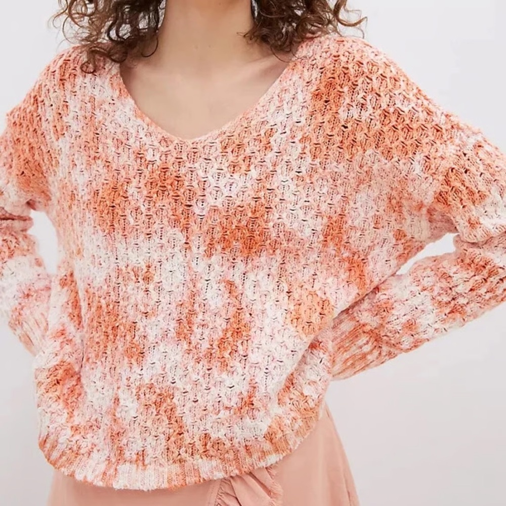 ANTHROPOLOGIE Pilcro Christian V-Neck Sweater Size XS NWT